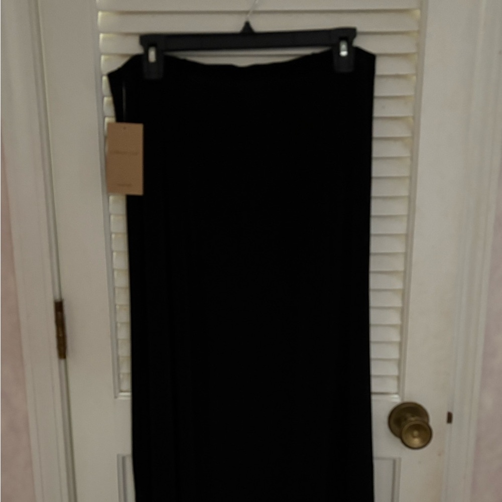 Coldwater Creek Travel Knit Maxi Skirt, Black, NWT, size Medium
